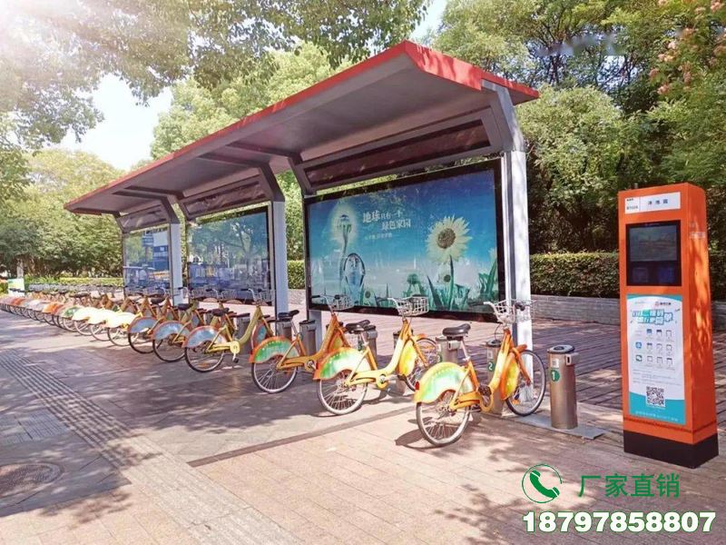 新华城市中心智能共享单车候车棚